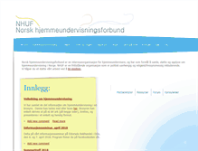 Tablet Screenshot of nhuf.no